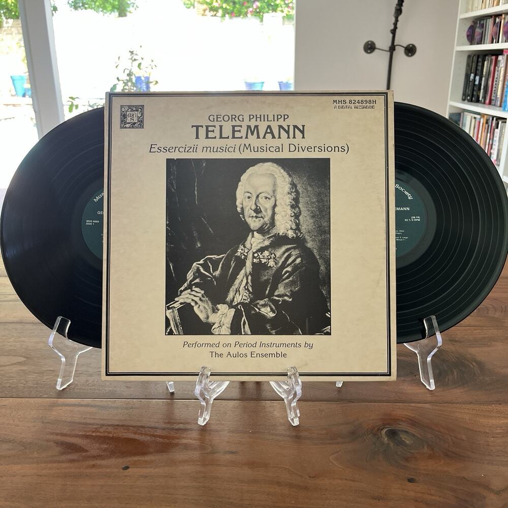 Telemann Essercizii Musici Musical Diversions 2xLP 1984 Musical Heritage MHS4898